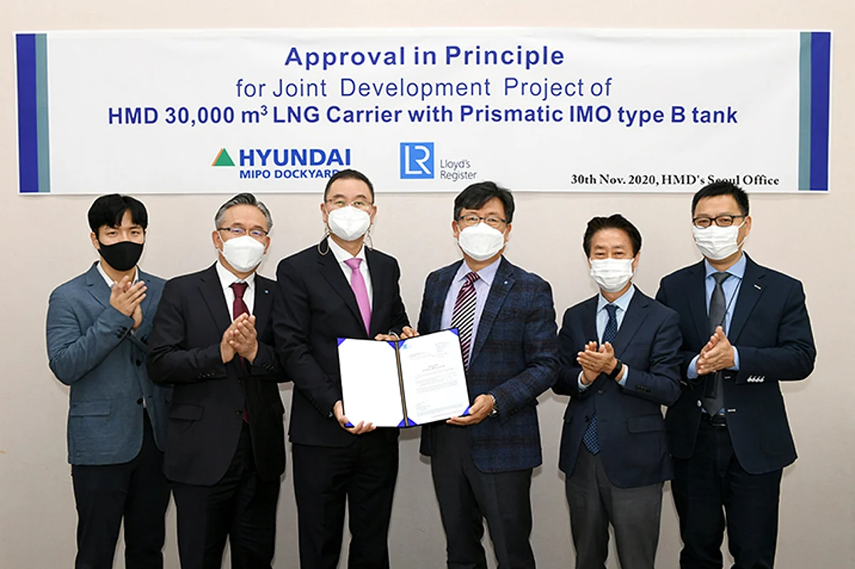 LR Awards AiP to HMD for LNG Carrier with IMO Type B Tank