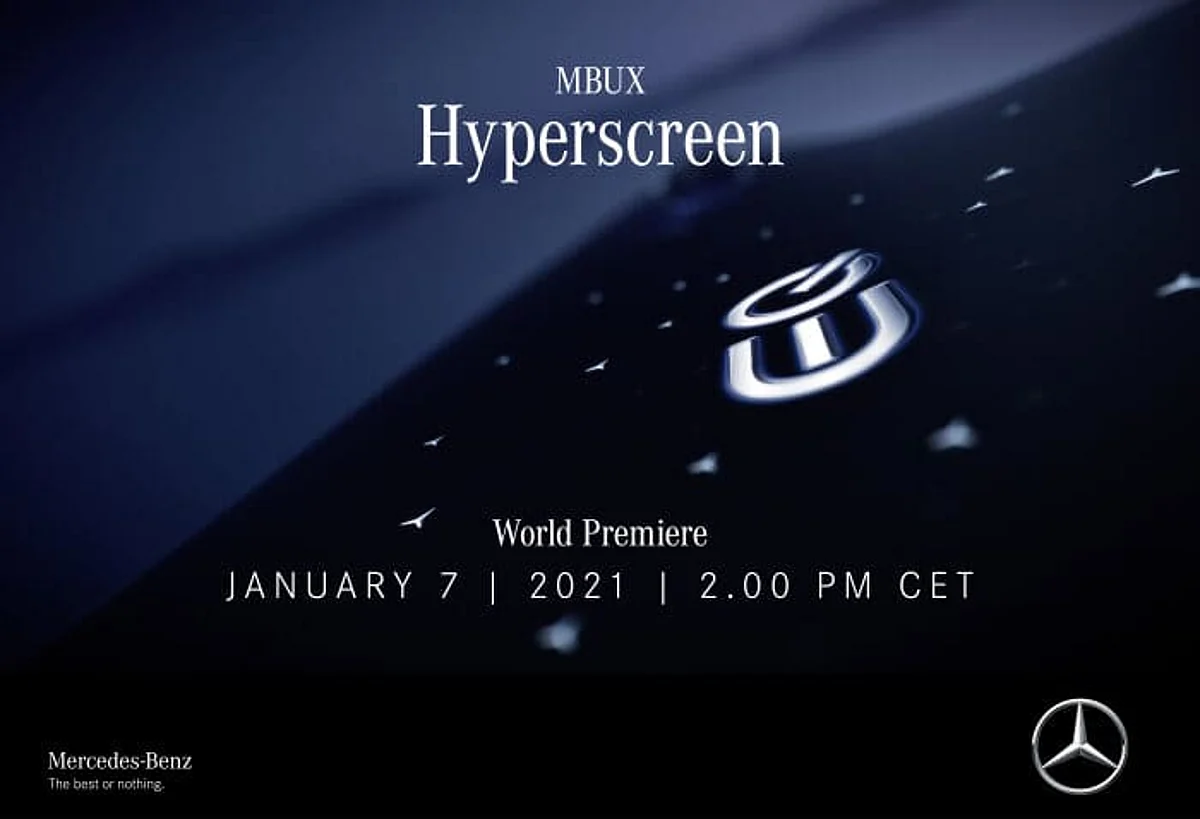 Mercedes Benz to Unveils MBUX Hyperscreen