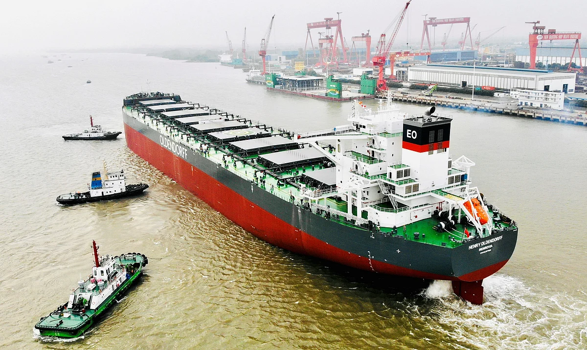 First of Four Hantong Newcastlemaxes Named at Oldendorff