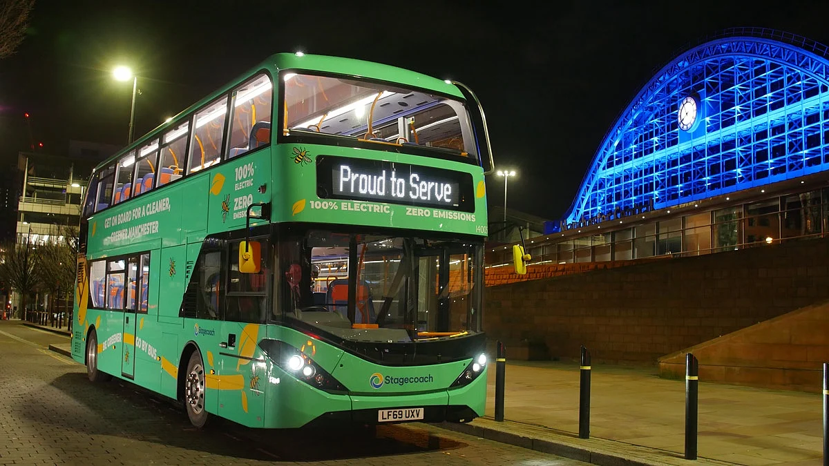 Stagecoach Electric Double Deckers Improve Air Quality