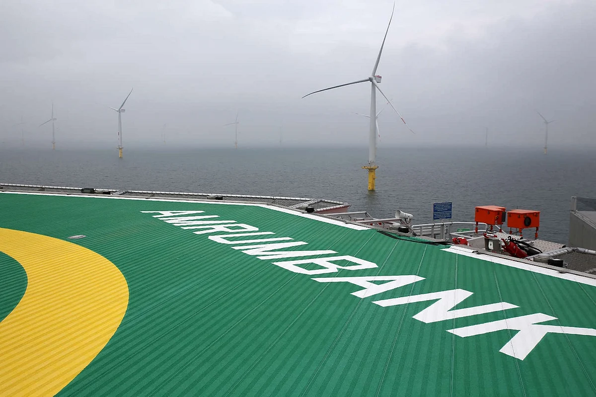 Amrumbank Wind Farm to Power Trains of Deutsche Bahn