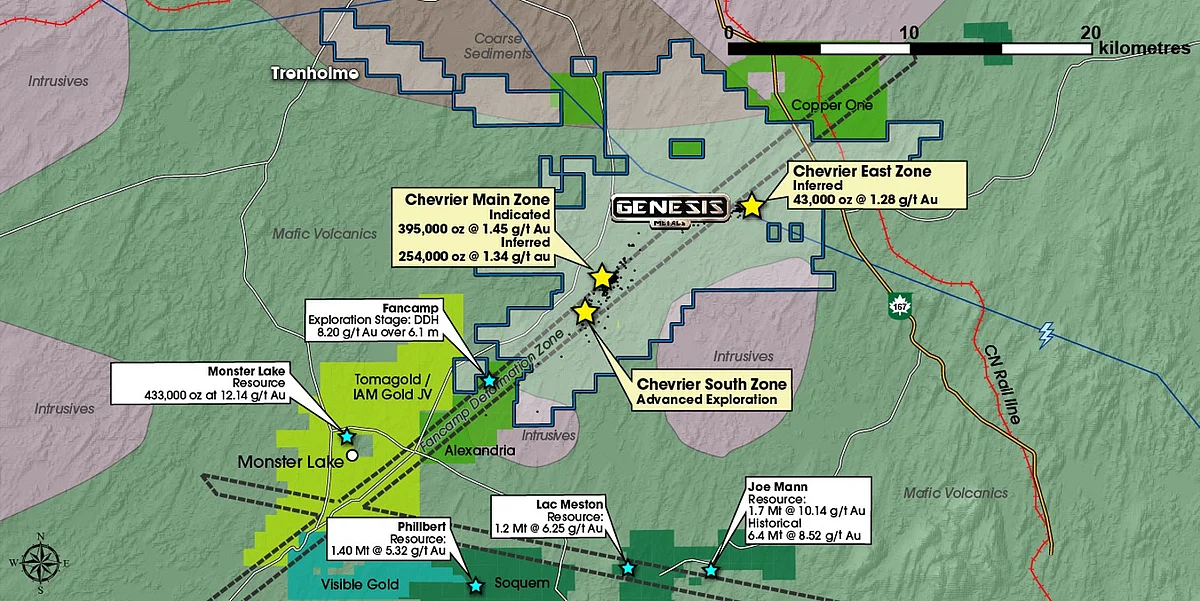 Genesis Metals Update on Chevrier Gold Project in Quebec