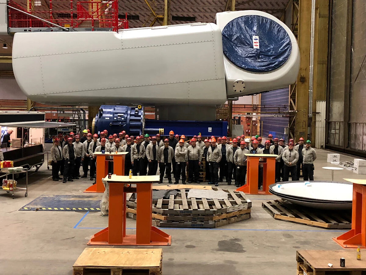 MHI Vesata Produces 500th V164 Nacelle at Lindo Facility