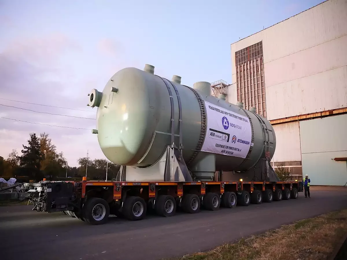 Equipment for Kudankulam NPP Sailed to India