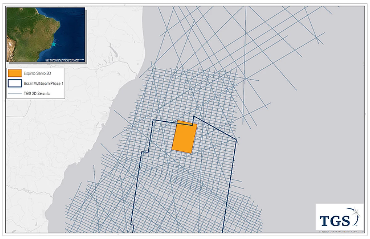 TGS Announces Espirito Santo MultiClient 3D Survey Offshore Brazil