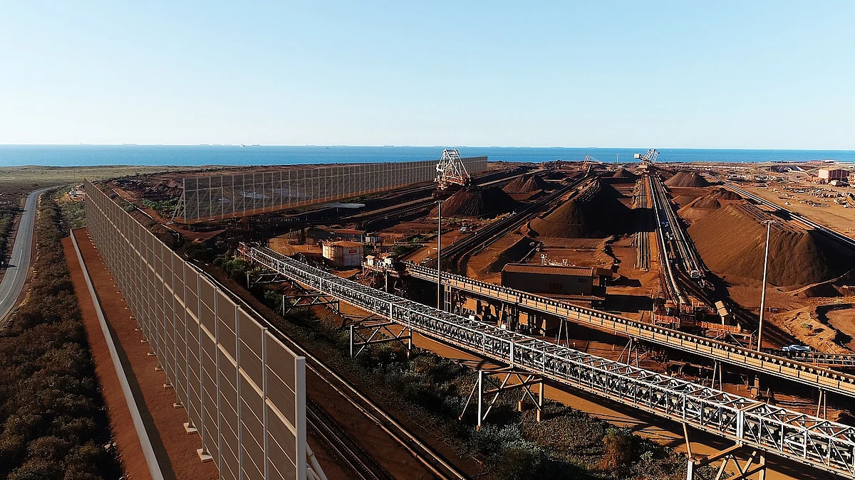 BHP Unveils Proposed Wind Fence at Finucane Island