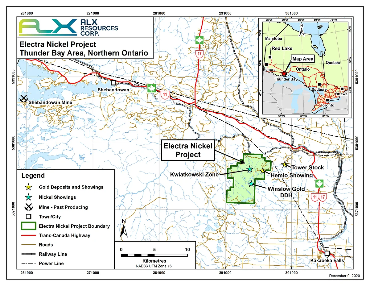 ALX Resources to Buy Electra Nickel Project in Ontario