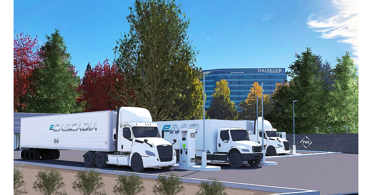 Portland General & Daimler Trucks Electric Island