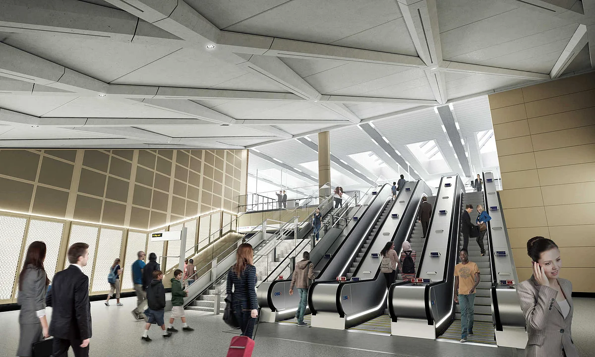 Construction Works Complete at Farringdon Elizabeth Line Station