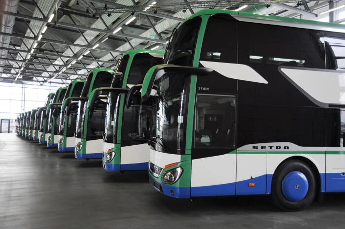 9 Setra Double Decker Buses for Geldhauser in Germany
