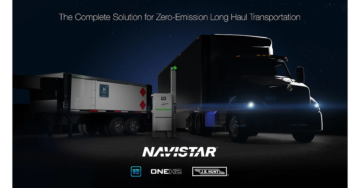 Navistar, General Motors & OneH2 to Launch Hydrogen Truck