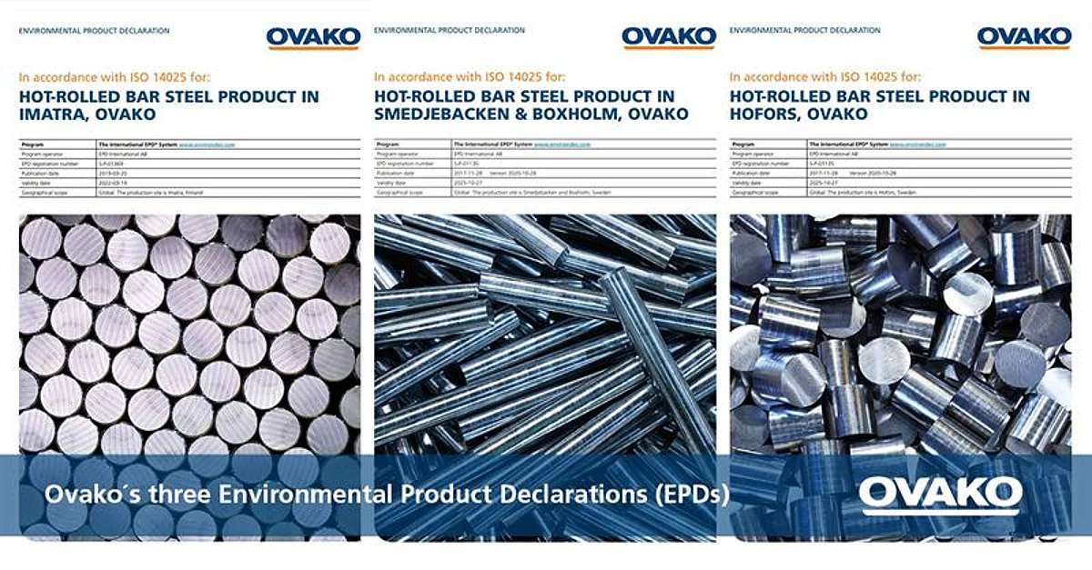 OVAKO Unveils New Environmental Product Declarations