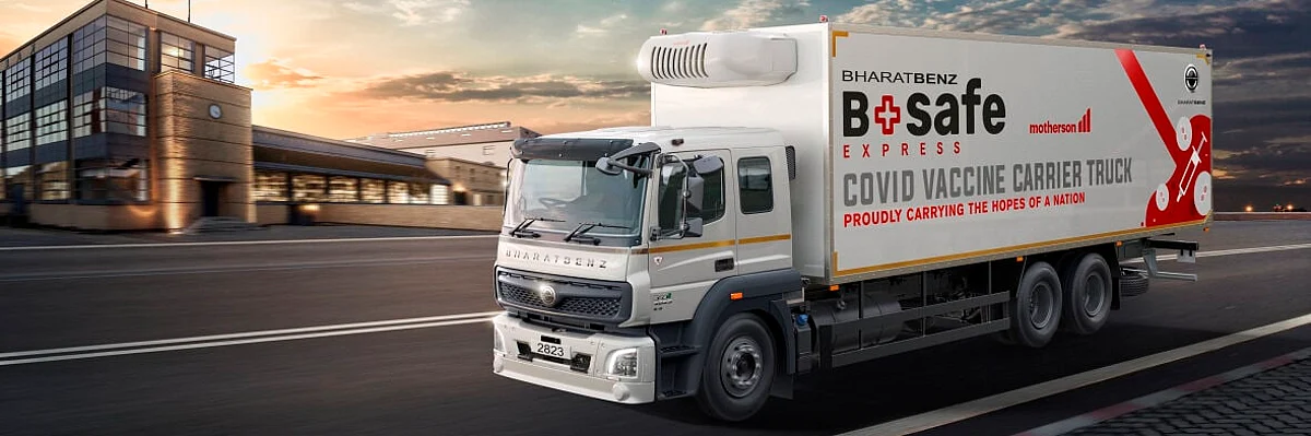 Daimler Trucks Unveils BharatBenz Reefer Truck for Vaccines