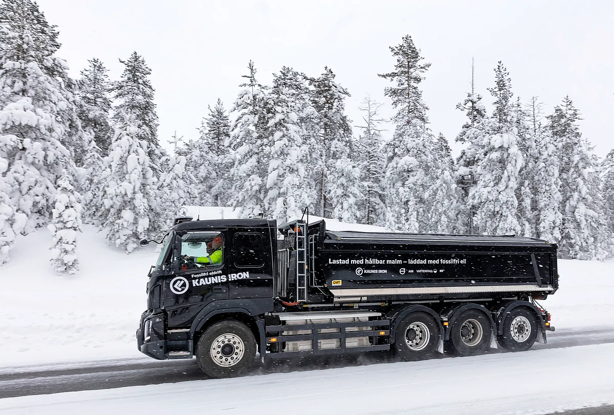 Kaunis Iron Piloting Electric Truck Iron Ore Haulage in Sweden