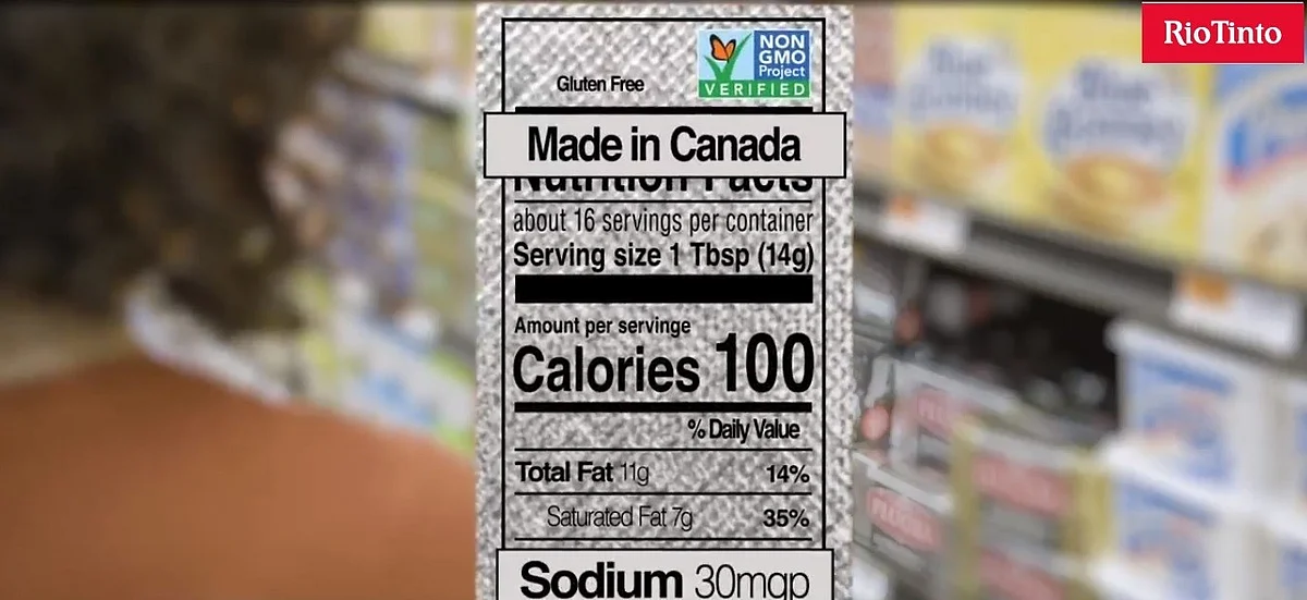 Rio Tinto Launches START Nutrition Label for Responsible Aluminium