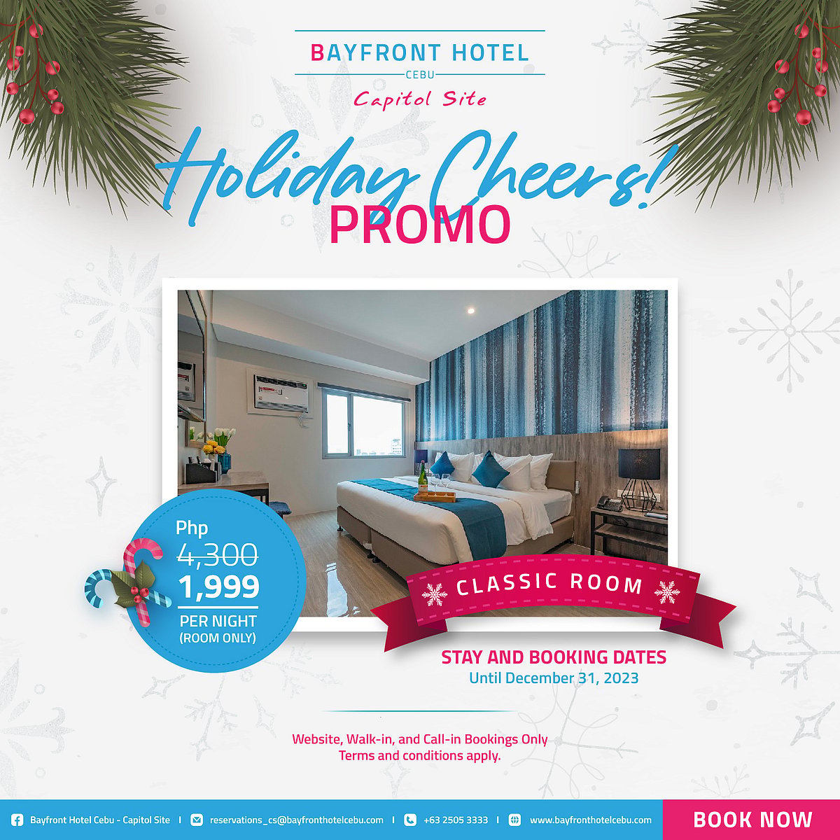 Bayfront Hotel Cebu-Capitol Site welcomes the holiday season with holiday room promotions - Vimarsana News