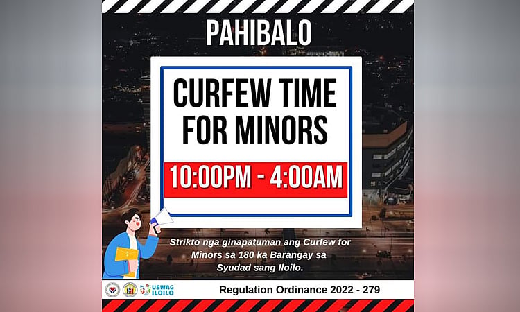 Curfew for minors to be strictly enforced in Iloilo City - Vimarsana News