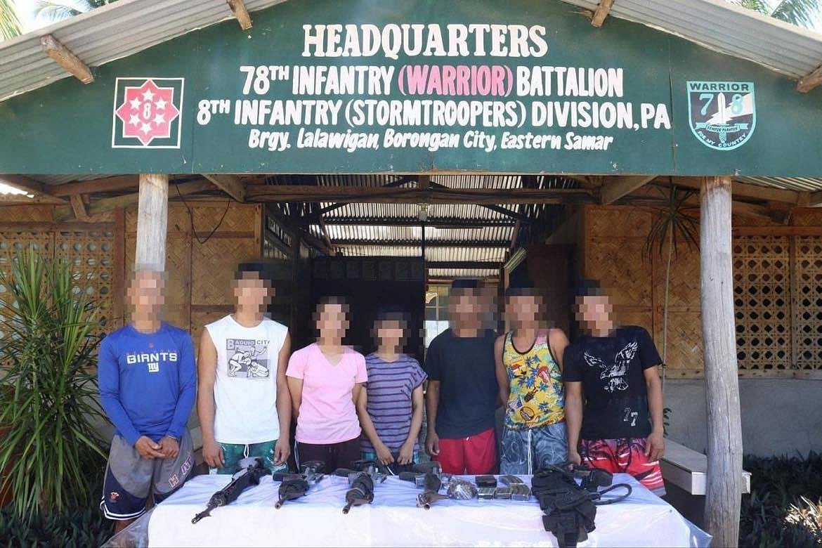 7 reds surrender in Eastern Samar - Vimarsana News