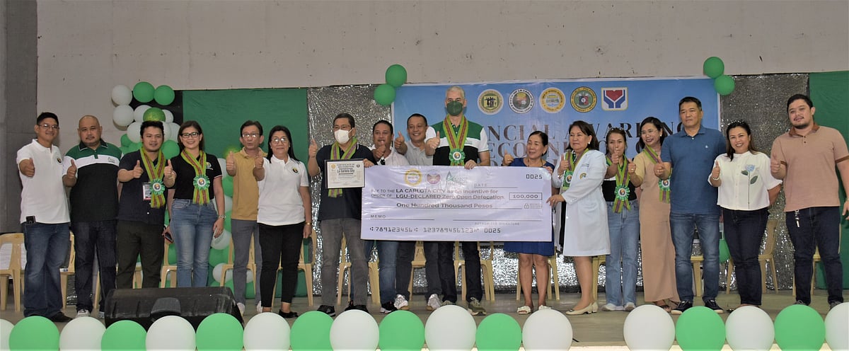 La Carlota recognized for zero open defecation declaration - Vimarsana News