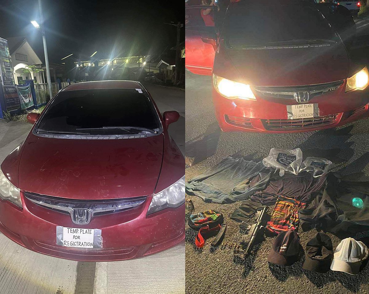 Interception of Suspected Pawnshop Robbers' Getaway Car in Sibonga Town - Vimarsana News