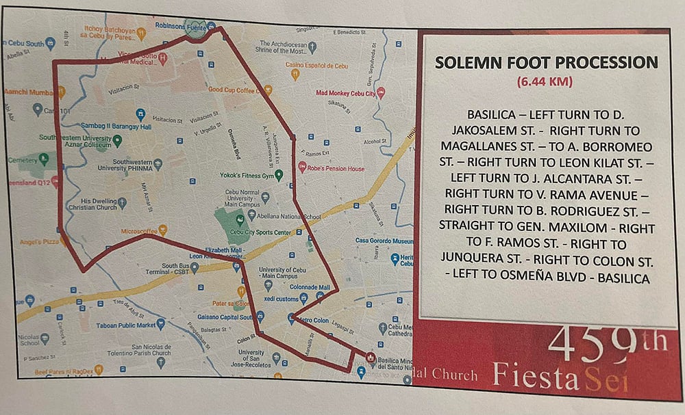 New routes for Fiesta Señor foot processions in January 2024 - Vimarsana News