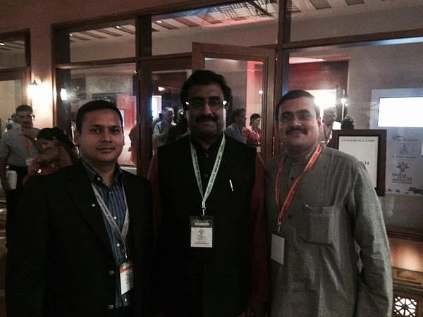 Amit Malviya, Anirban Ganguly and Ram Madhav at IIC Goa 2014