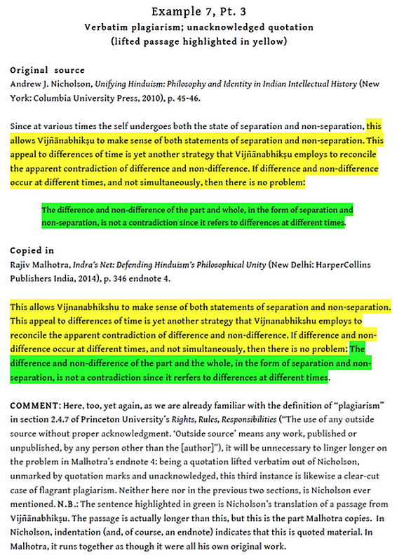 Much Ado About Plagiarism: Fox vs. Malhotra