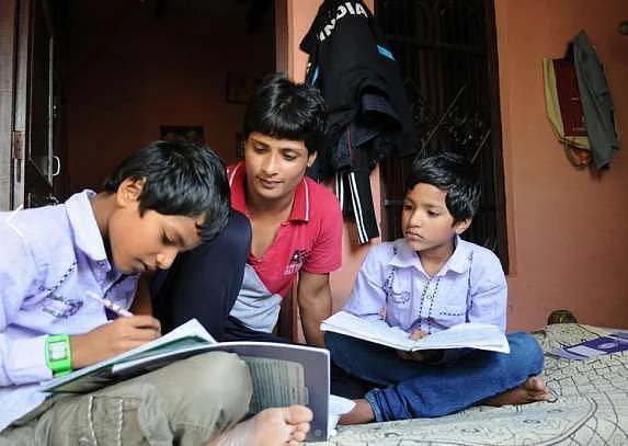 Sarkar with her twins