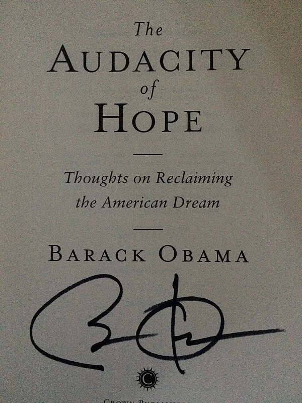 Obama’s Signed Book
