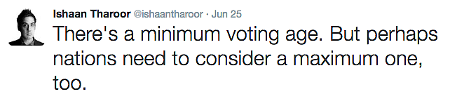 Disenfranchisement?