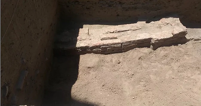 Portion of a drainage system