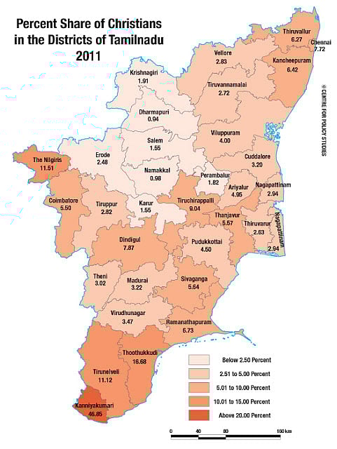 Changing Tamil Nadu Christians Ahead Of Muslims In Absolute Numbers