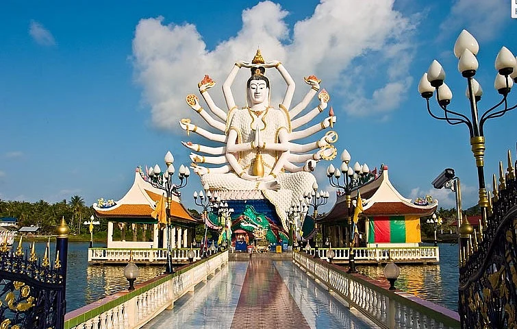 Giant statue of Lord Shiva in Koh Samui, Thailand.