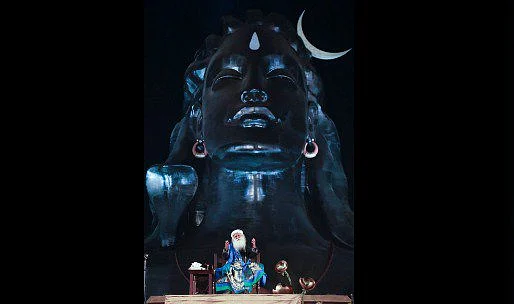 At the Mahashivaratri celebrations (Twitter.com/SadhguruJV) 