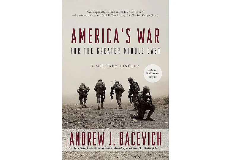 The cover of Andrew Bacevich’s America’s War for the Greater Middle East: A Military History
