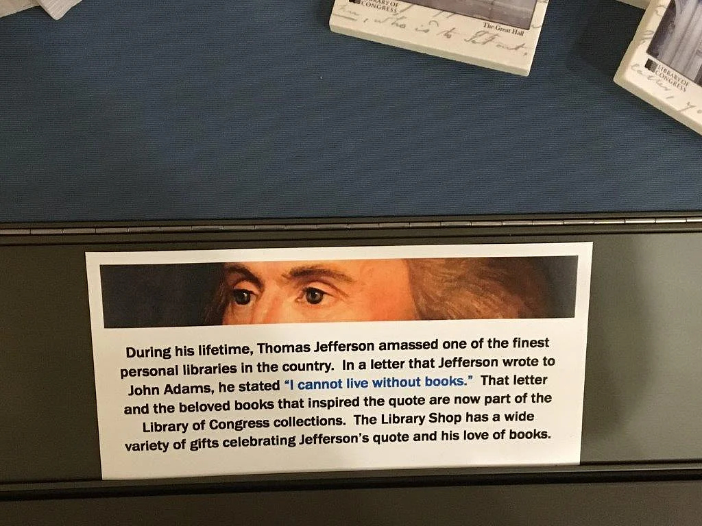 Celebrating Jefferson’s love of books.