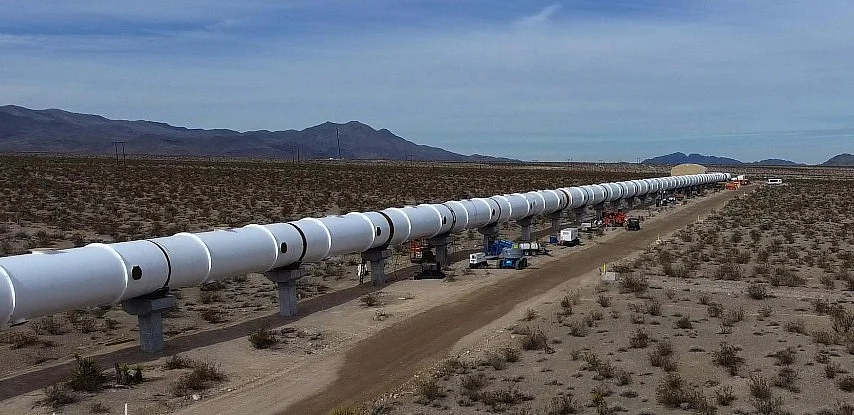 Hyperloop One’s test track in the United States