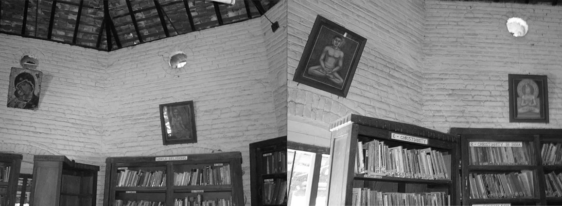 Library in the Catholic Monastery at Shantivanam