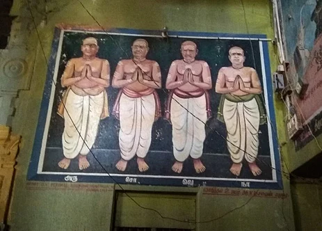 The Chettiyars, who revived and renovated the temple did not even have their full names written. Such humility before the divine! Their toil and contribution for the revival and continuation of pujas in Kalaiyarkovil need to be documented and handed down to the future generations.