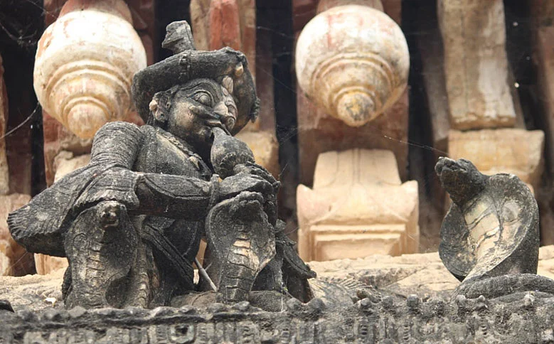 Charm of the Chatram, a sculpture found in Mukthambal Chatram