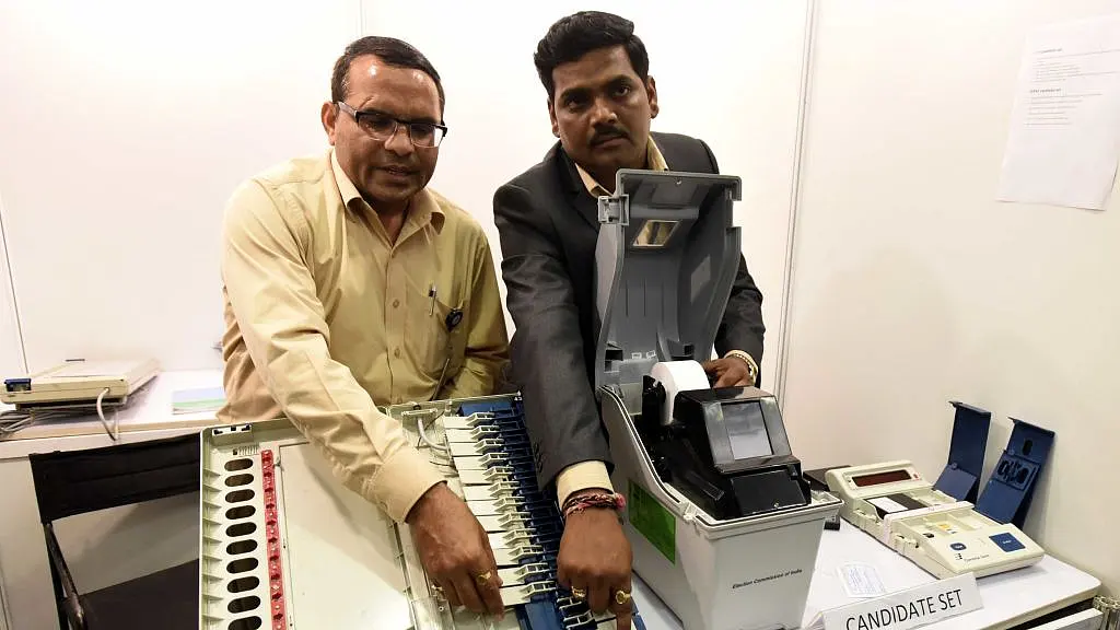 While Congress Blames EVMs For Loss, EC Claims 100 Per Cent Match In Vote Count On EVMs And VVPAT Slips