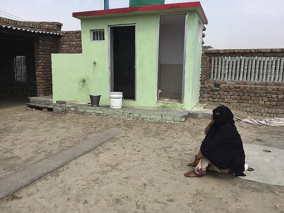 Shabnam, 22, practised open defecation most of her life until a toilet was built in her home last year.