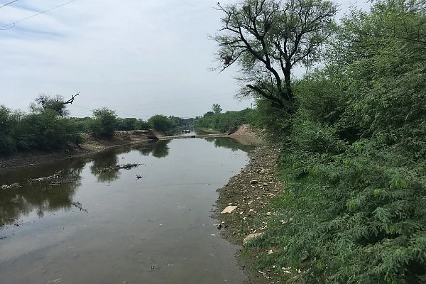A view of the Ujina drain (Swarajya)