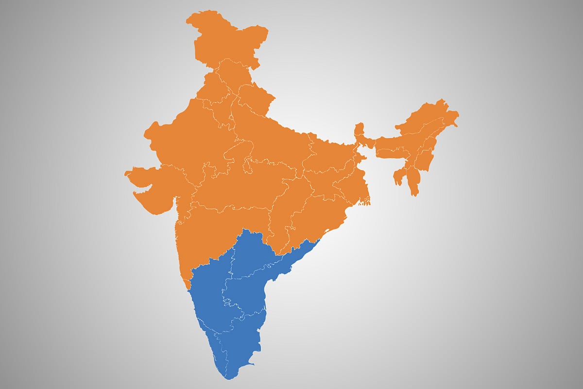 South India And North India Map Next Time They Say That Rest Of The Country Is A Tax Burden On South India,  Ask Them To Read These Three Points