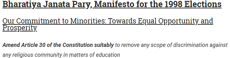 Cultural And Educational Rights for Hindus: A ‘Low-Risk’ Route To BJP’s Electoral Radar