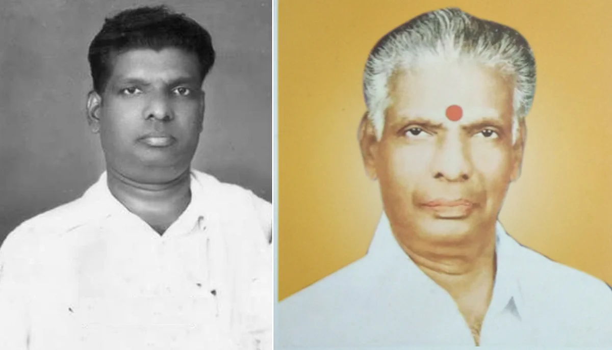 ‘Iyya’ Thanulinga Nadar (1915-1988): As a youth and in his old age. 