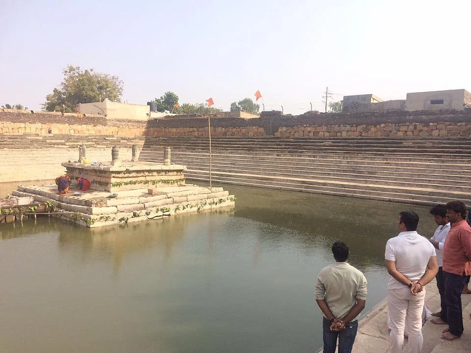 Chakravarthi Sulibele at the cleaned up Koneri Honda