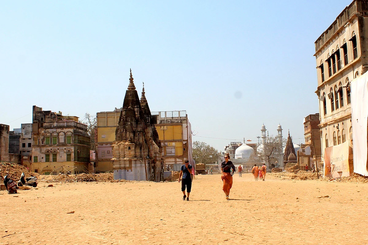 The Gyanvapi mosque stands where once stood the Vishweshwar temple.