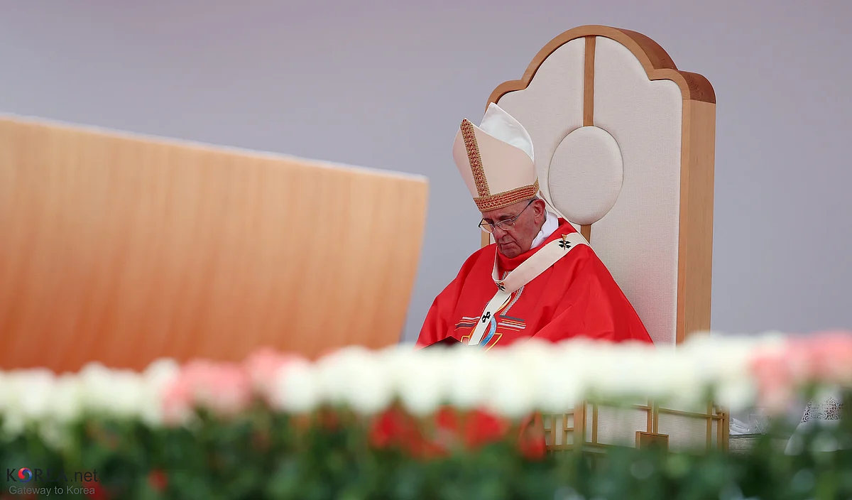 A dejected Pope. 