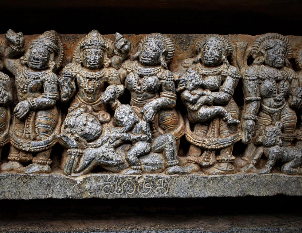 Sri Krishna giving salvation to Puthana: she got what even great Rishis could only dream.